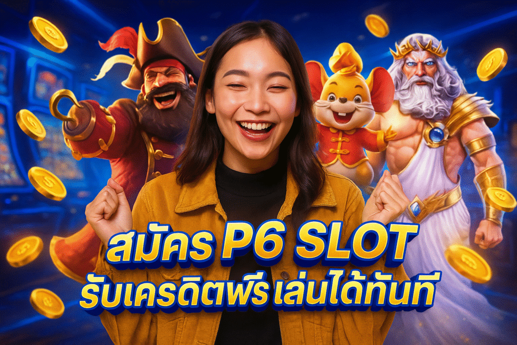 สมัคร P6 SLOT รับเครดิตฟรี เล่นได้ทันที