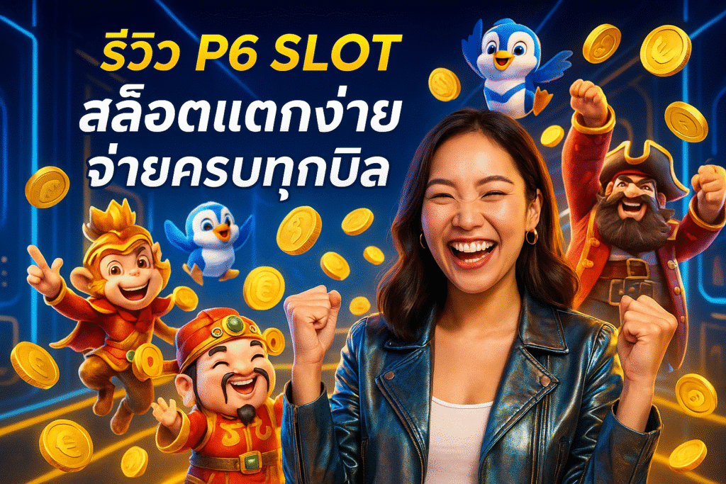 รีวิว P6 SLOT สล็อตแตกง่าย จ่ายครบทุกบิล